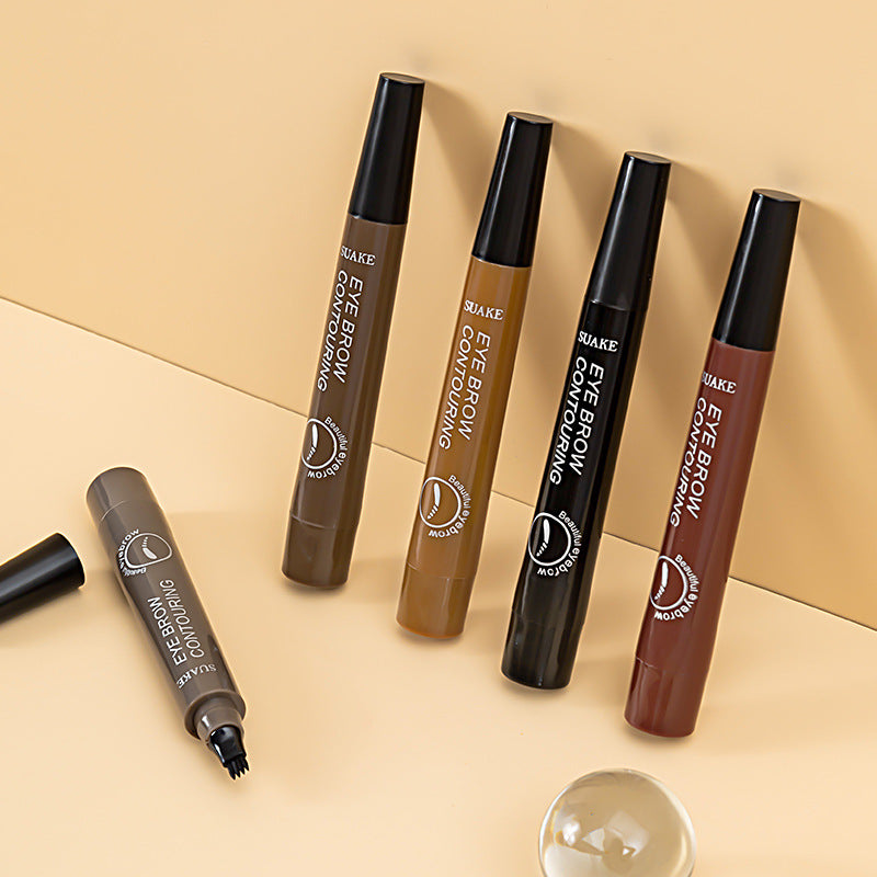 Set of Sunkissed eyebrow contouring products on a beige background